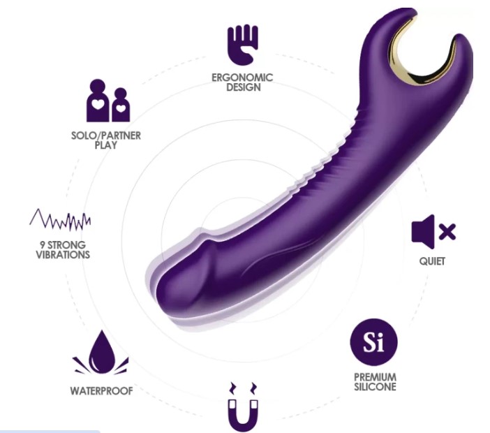 TORNADO 360 DERECE OYNAR BAŞLI G NOKTASI UYARICI KADİFE SİLİKON VİBRATÖR