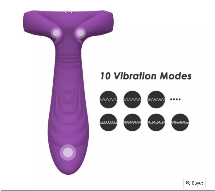 REAM Kablosuz Kumandalı Çiftlere Özel Penis Ve Penis Halkası Vajina Göğüs Ucu Masaj Vibratörü