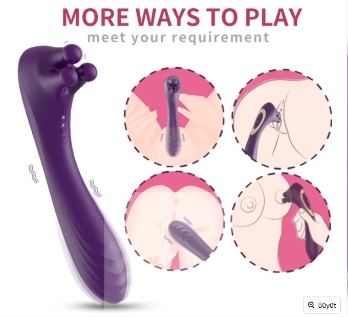 ANGEL GÖGÜS OKŞAMA VE KİLİTORİS UYARICILI  VİBRATÖR 