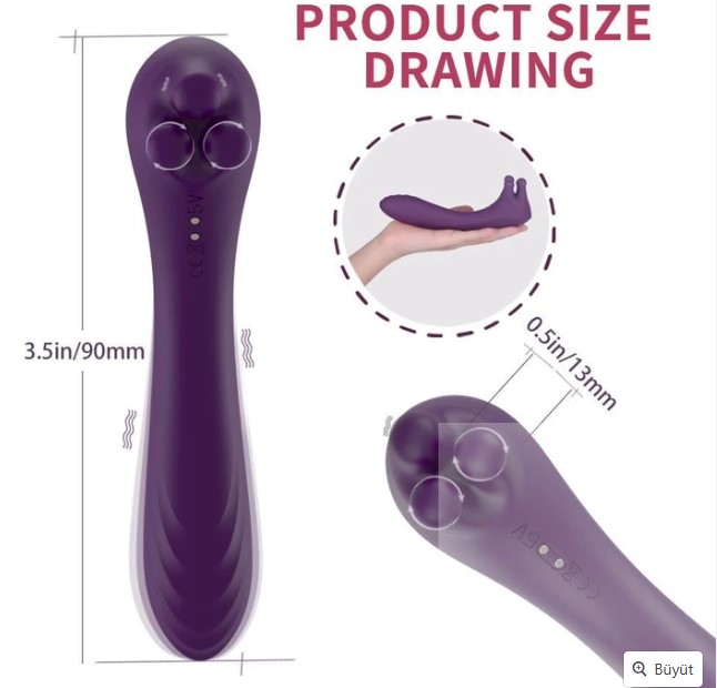 ANGEL GÖGÜS OKŞAMA VE KİLİTORİS UYARICILI  VİBRATÖR 