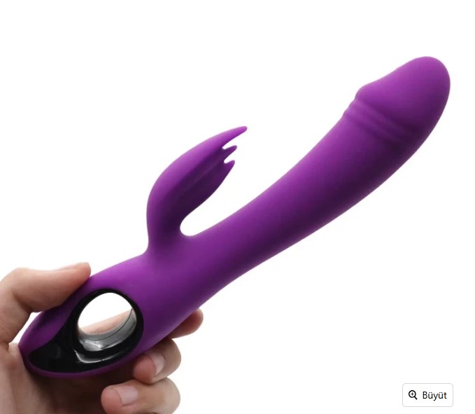 BRACE TUTMA HALKALI G NOKTASI VE KİLİTORİS UYARICI KADİFE SİLİKON VİBRATÖR 