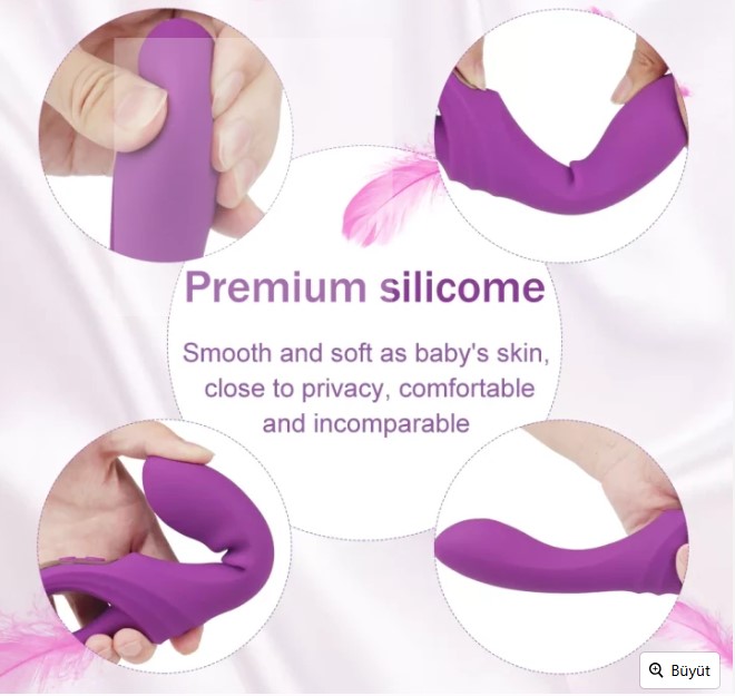 DAGGER ÇİFT KATMANLI BÜKÜLEBİLİR GÜÇLÜ TİTREŞİMLİ SU GECİRMEZ UYARICI VİBRATÖR