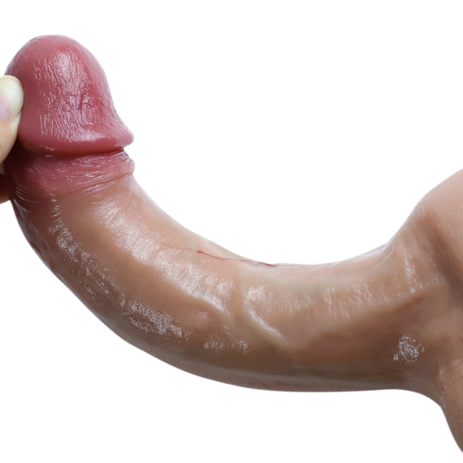 ÇİFT DERİ ( DUBLE LAYER )  KIKIRDAKLI % 100 GERCEKÇİ ET DİLDO 21 CM  COCK 1