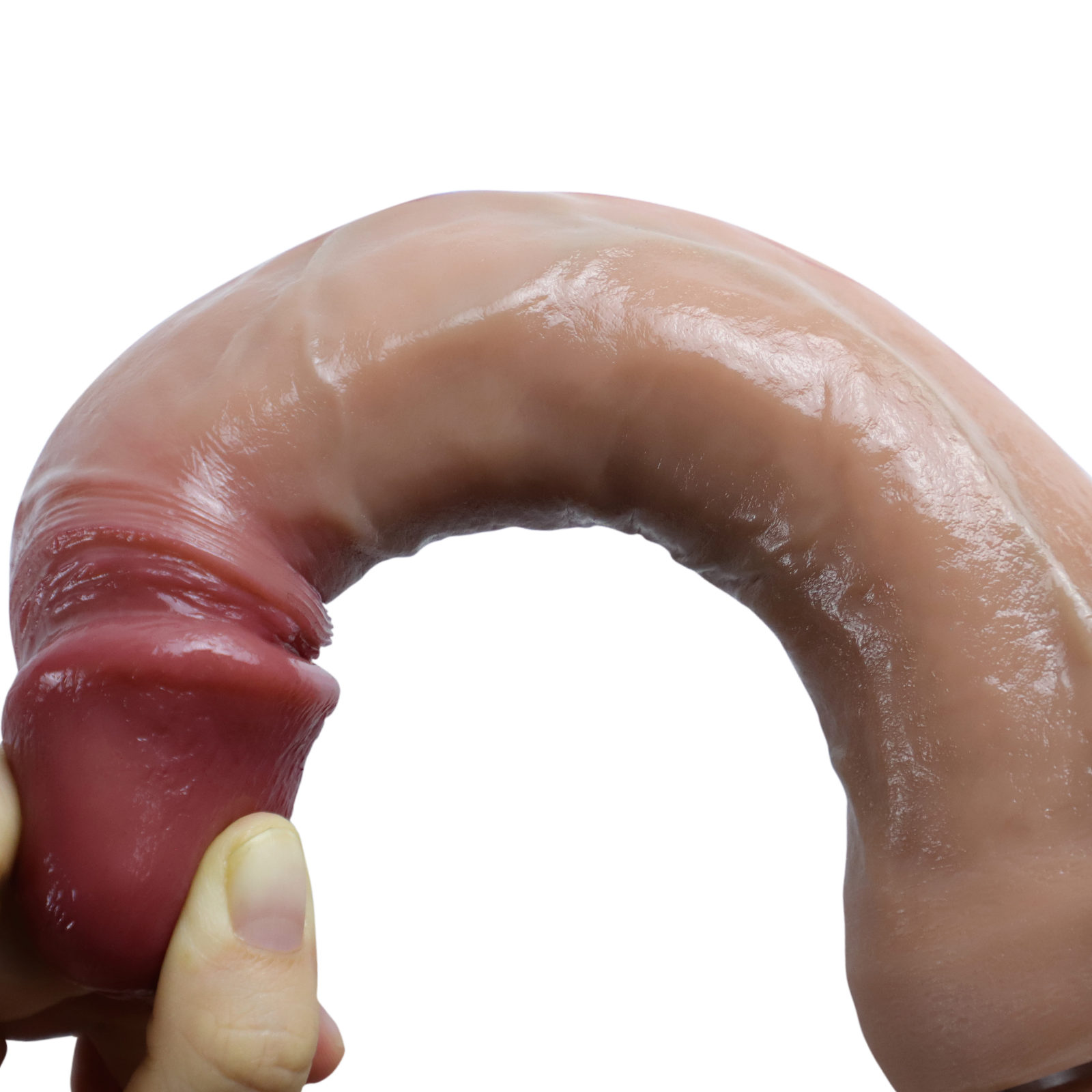 ÇİFT DERİ ( DUBLE LAYER )  KIKIRDAKLI % 100 GERCEKÇİ ET DİLDO 21 CM  COCK 1