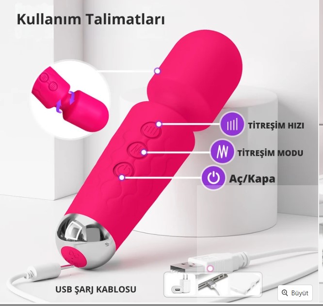 PRIME TOYS Artemis Çok Güçlü Titreşimli Masaj Vibratörü Göğüs ve Klitoris Uyarıcı 