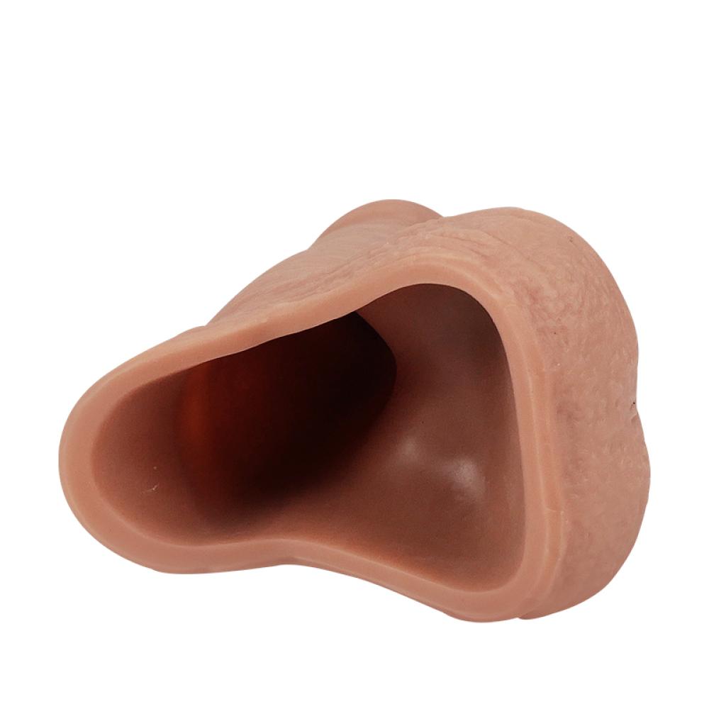 ÇİFT DERİ ( DUBLE LAYER )  % 100 GERCEKÇİ ET  PENİS KILIFI 