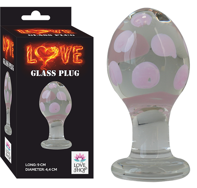 DOLGU CAM KIRILMAZ VUCUT ISISINA  DUYARLI DESENLİ  ANAL PLUĞ  