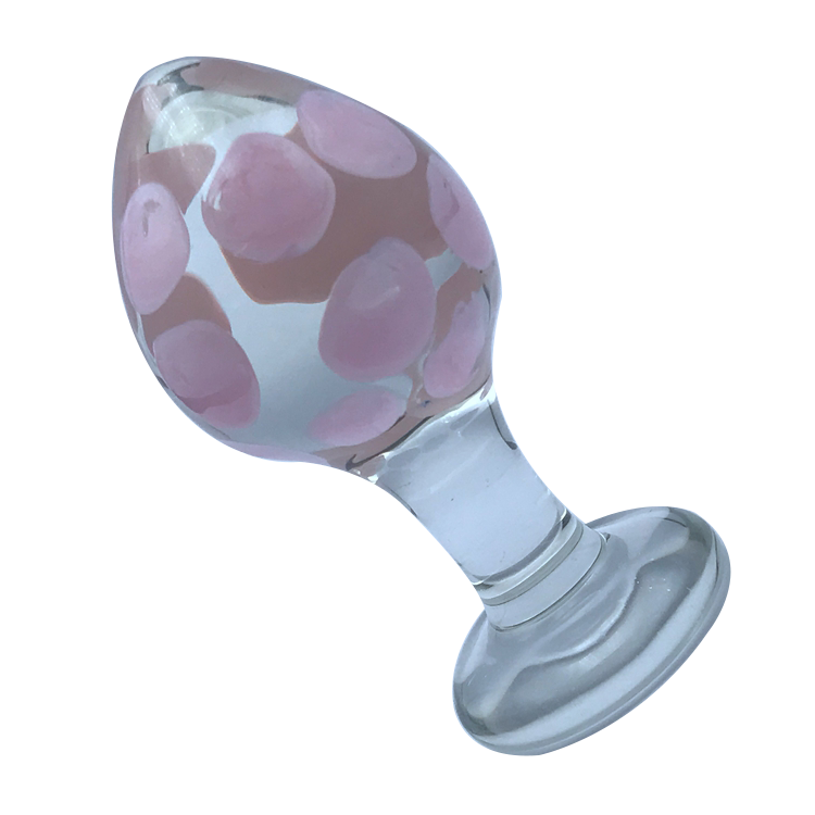 DOLGU CAM KIRILMAZ VUCUT ISISINA  DUYARLI DESENLİ  ANAL PLUĞ  