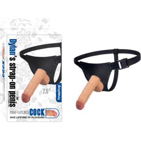 GİYİLEBİLİR BELDEN BAĞLAMALI REALİSTİK PENİS STRAP-ON  İÇİ DOLU MODEL 18 CM TİTREŞİMLİ