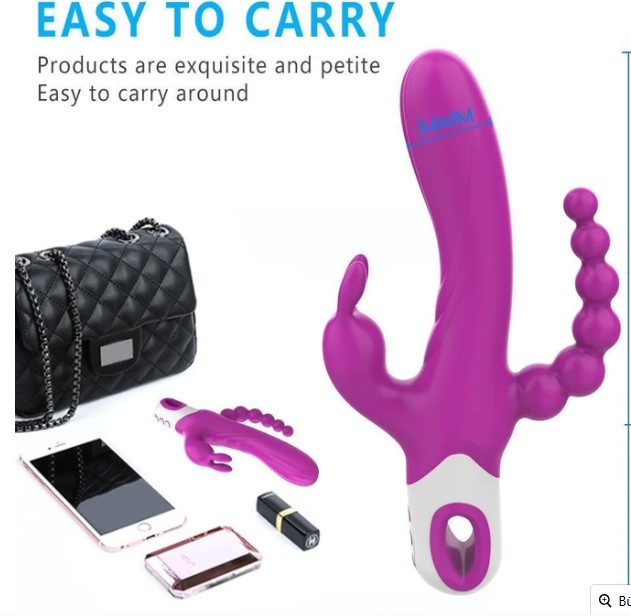 EDEN 3/1 ARADA GÜÇLÜ 3 TİTREŞİM MODELLİ VAJİNA  ANAL KİLİTORİS UYARICI VİBRATÖR 