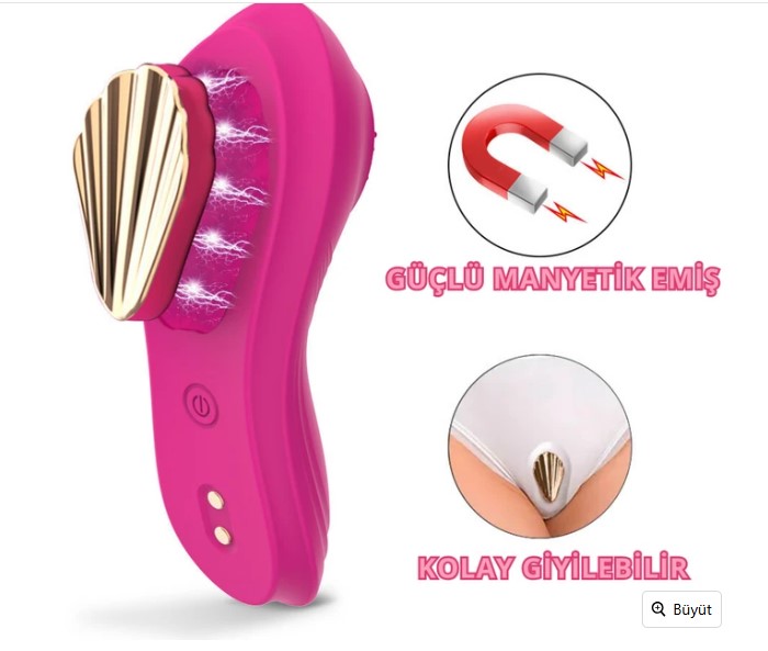 Telefon Kontrollü Manyetik Klipsli Külot İçi Giyilebilir Klitoris Uyarıcı Panty App Vibratör