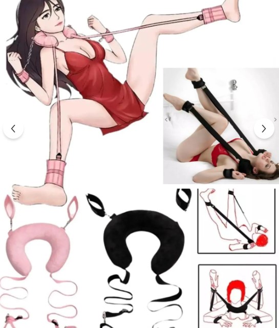 BOYUN YASTIKLI ESARET SETİ ELLER AYAKLAR KELEPCELİ BAY VE BAYAN UNİSEX MODEL 