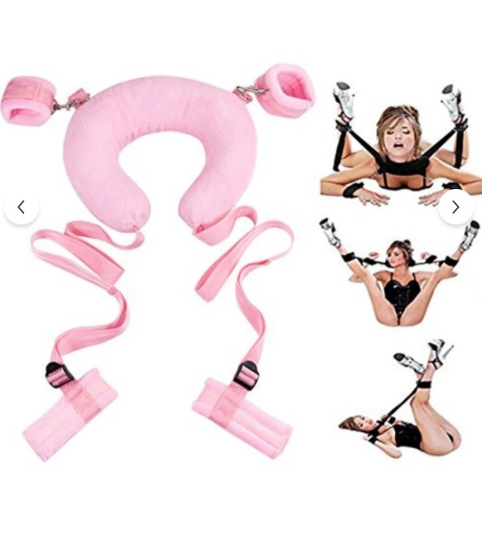 BOYUN YASTIKLI ESARET SETİ ELLER AYAKLAR KELEPCELİ BAY VE BAYAN UNİSEX MODEL 