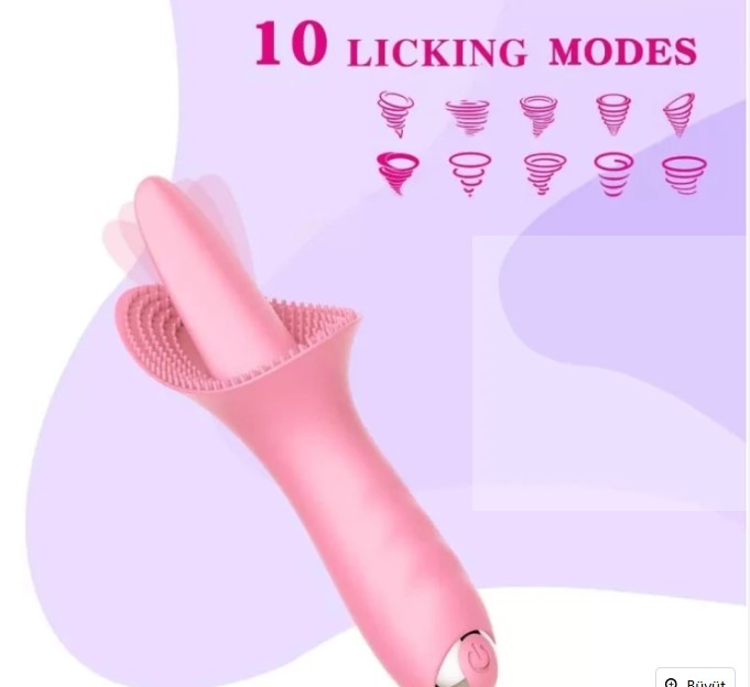 TANGUE GÜÇLÜ TİTREŞİM ÖZELLİKLİ G NOKTASI VE KİLİTORİS UYARICI DİL VİBRATÖR 