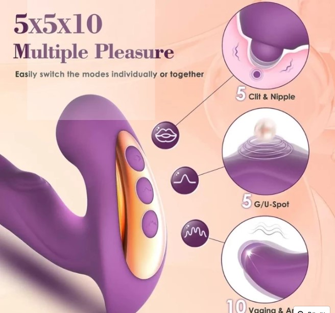 FABULOUS 3 TİTREŞİMLİ  MOTORLU KİLİTORİS VE G NOKTASI UYARICI VİBRATÖR