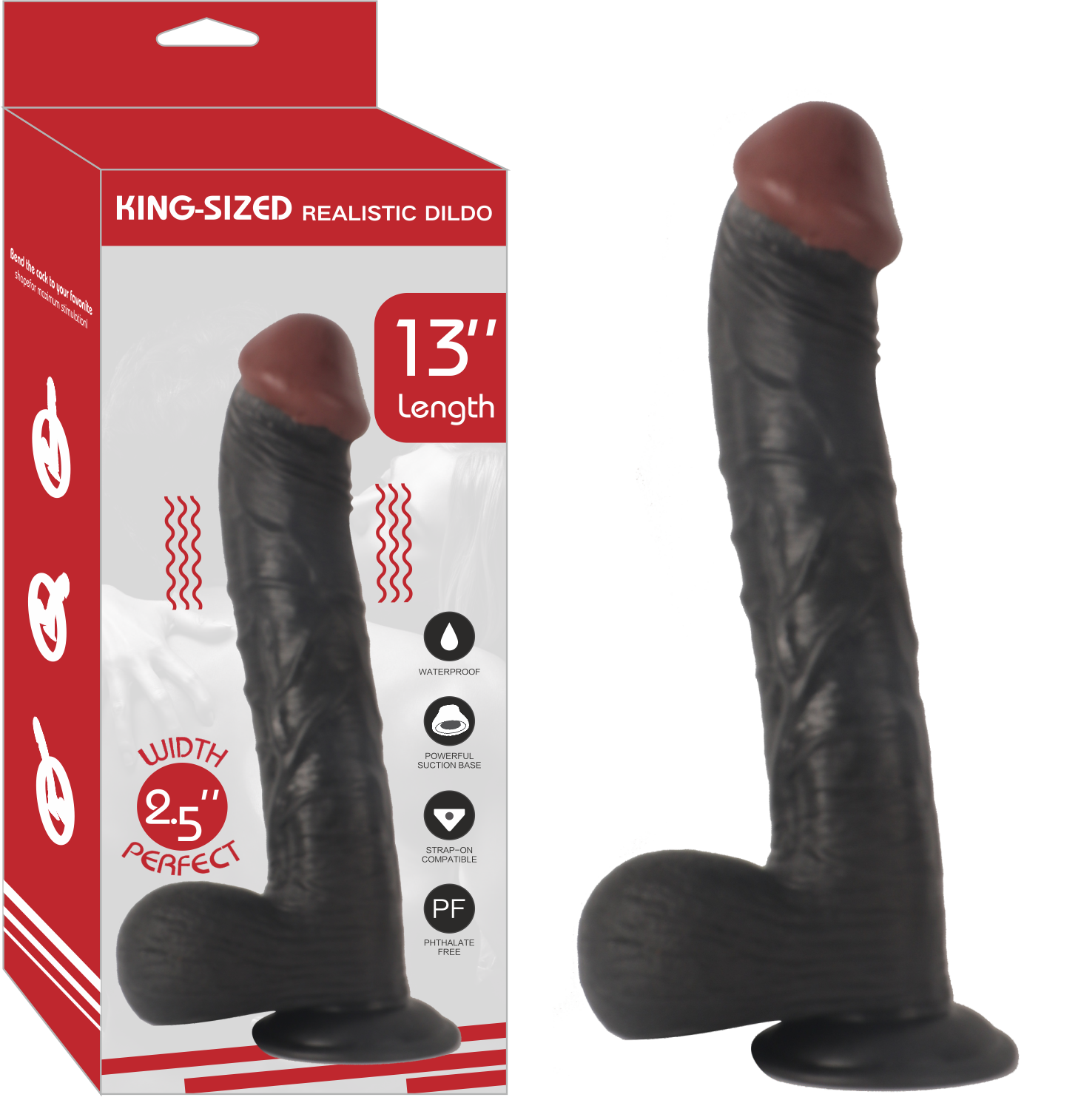 REALİSTİK SİYAH RENK PENİS % 100 GERCEKÇİ SİLİKON MODEL 35 CM UZUNLUK KING