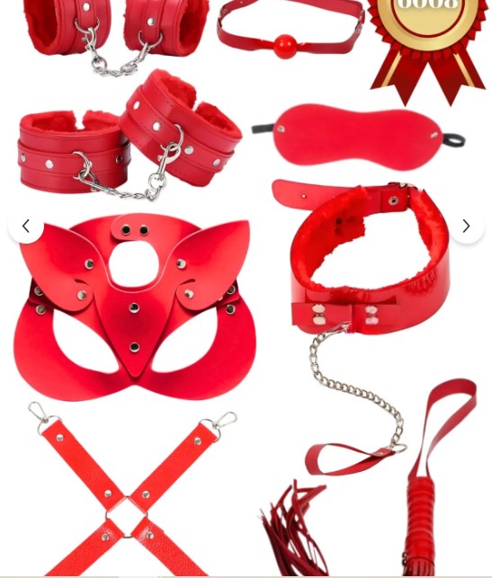 8 PARÇA KIRMIZI LÜKS FANTAZİ SETİ 