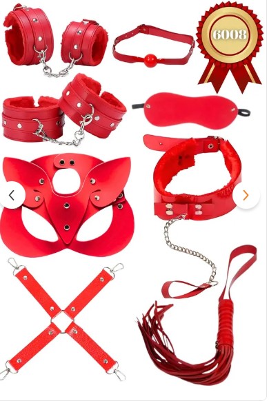 8 PARÇA KIRMIZI LÜKS FANTAZİ SETİ 