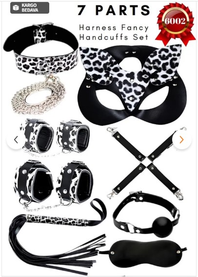 7 PARÇA LÜKS KALİTELİ LEOPAR FANTAZİ SETİ 