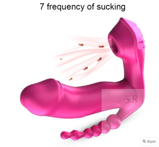 EROTİCA GİYİLEBİLİR ISITMALI UZAKTAN KUMANDALI 3 TİTREŞİM MOTURLU G SPOT VİBRATÖR