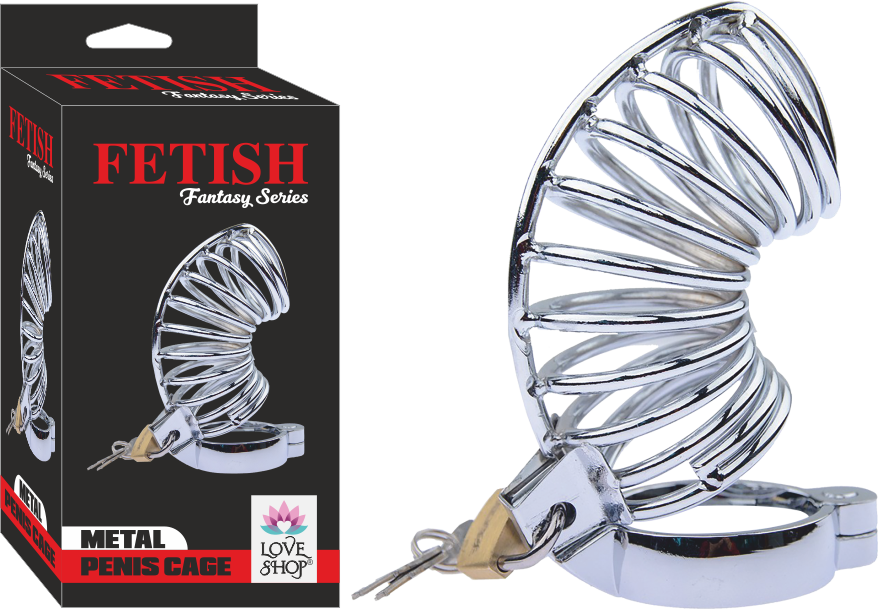 METAL KİLİTLİ  PENİS KAFESİ 2