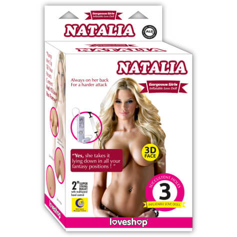 NATALİA  ŞİŞME MANKEN REALİSTİK VAJİNA  ISITMALI SES VE TİTREŞİMLİ SARI SAÇLI