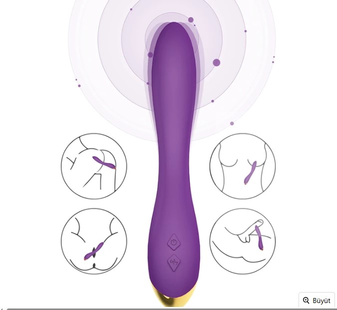 FLAMİNGO ESNEK ÇOK AMAÇLI ZEVK VERİCİ  KADİFE SİLİKON VİBRATÖR 