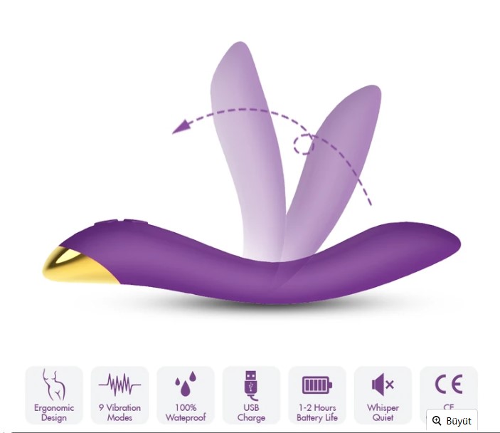 FLAMİNGO ESNEK ÇOK AMAÇLI ZEVK VERİCİ  KADİFE SİLİKON VİBRATÖR 