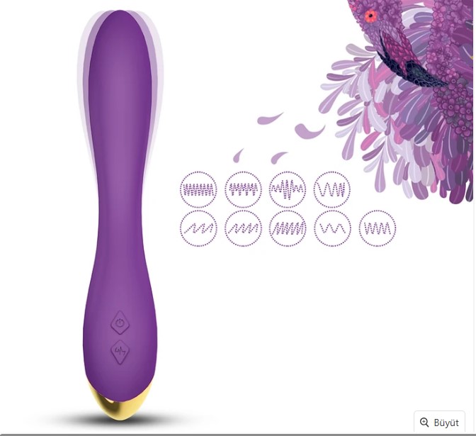 FLAMİNGO ESNEK ÇOK AMAÇLI ZEVK VERİCİ  KADİFE SİLİKON VİBRATÖR 