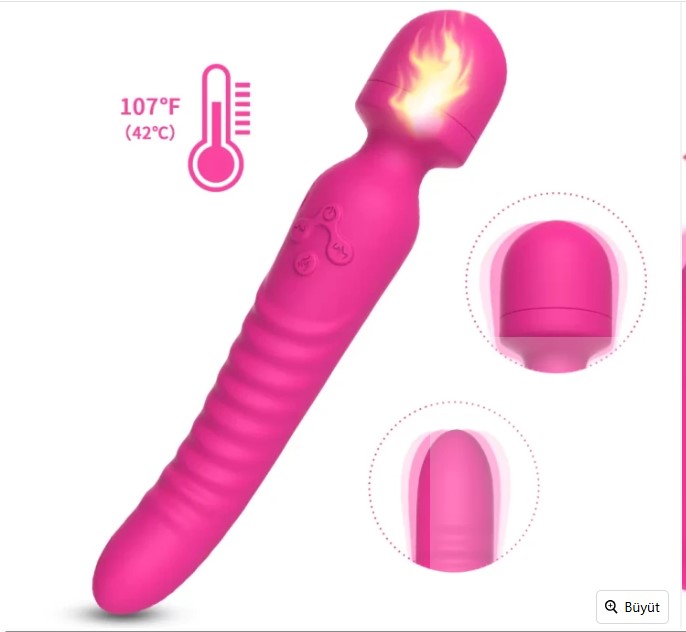 PRIME TOYS CHOBE 3 MOTORLU ISITMALI MASAJ ALETİ VİBRATÖR KLİTORİS VE G NOKTASI UYARICI  9 FARKLI TİTREŞİM MODU 