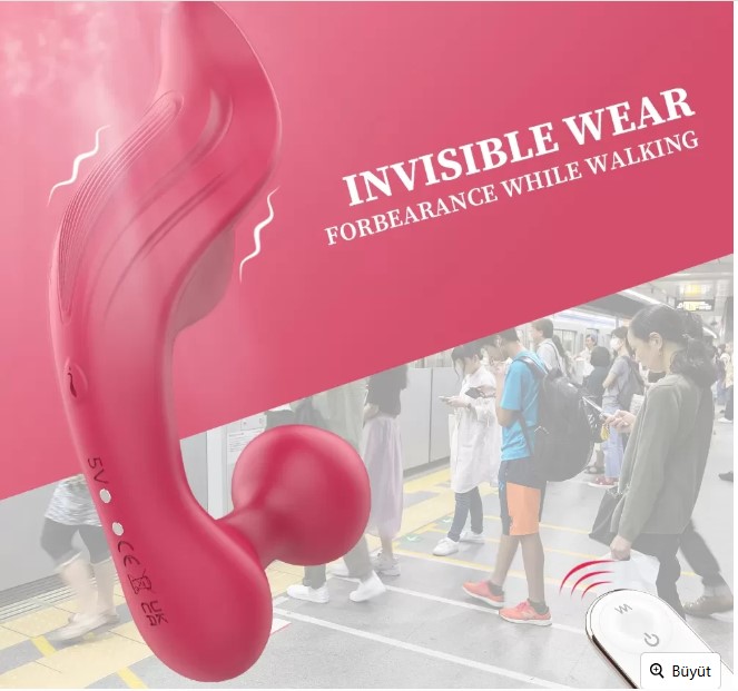 CHOMPTER GİYİLEBİLİR UZAKTAN KUMANDALİ KLİTORİS UYARICI LÜX VİBRATÖR 