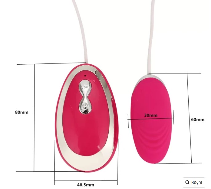  Monster Kumanda Kontrollü Kablolu Titreşimli Silikon Kejel Egzersiz Orgazm Topu