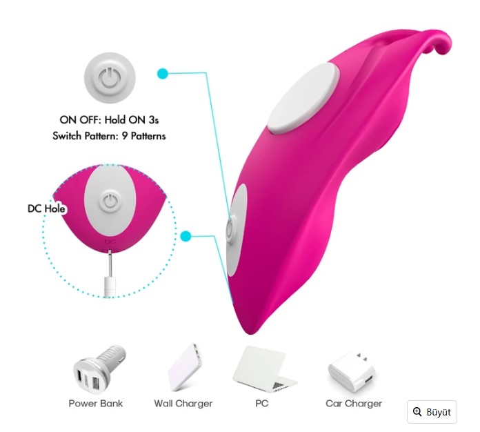 PRIME TOYS KİLOT İÇİ  KLİPSLİ TELEFON  KONTROLLÜ GİYİLEBİLİR TİTREŞİMLİ  MİNİ VİBRATÖR 