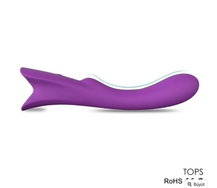 TOPS ANAL İÇİN TASARLANMIŞ KADİFE SİLİKON PÜRÜSÜZ VİBRATÖR 