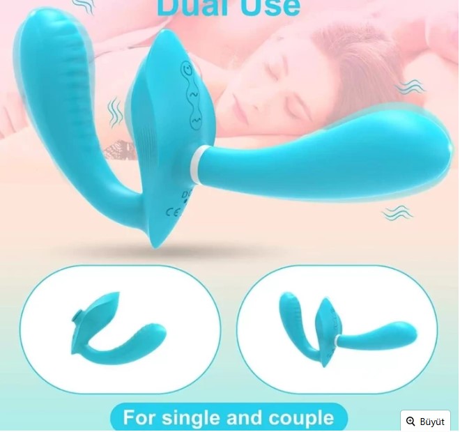 LEZBİYENLER İÇİN GİYİLEBİLİR ÇİFT BAŞLI YADA TEK BAŞLI ULTRA LÜX TEKNOLOJİK VİBRATÖR 