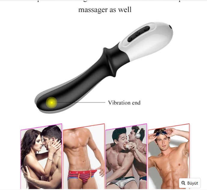 Şarjlı Akıllı Isıtmalı Güçlü 10 Titreşimli G-Spot Klitoris Uyarıcı Yapay Penis ve Anal Vibratör