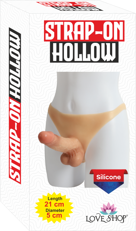 GİYİLEBİLİR BELDEN BAĞLAMALI SİLİKON KİLOT REALİSTİK PENİS STRAP-ON  İÇİ BOŞ MODEL 21 CM 