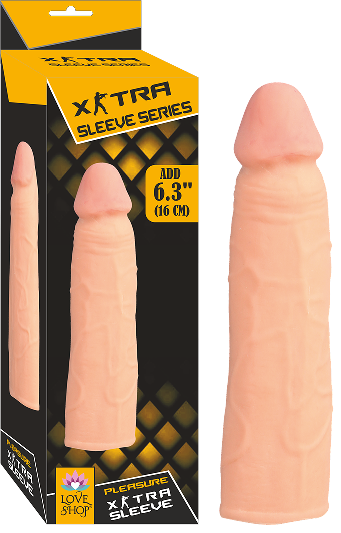 REALİSTİK SİLİKON  ET DOKULU PENİS KILIFI 16 CM