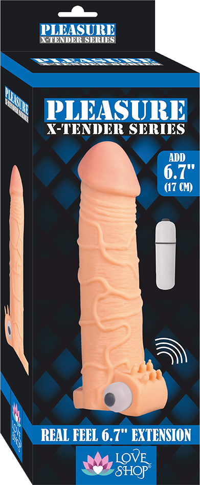 REALİSTİK SİLİKON  ET DOKULU PENİS KILIFI TİTREŞİMLİ KİLİTORİS UYARICI HALKALI 17 CM