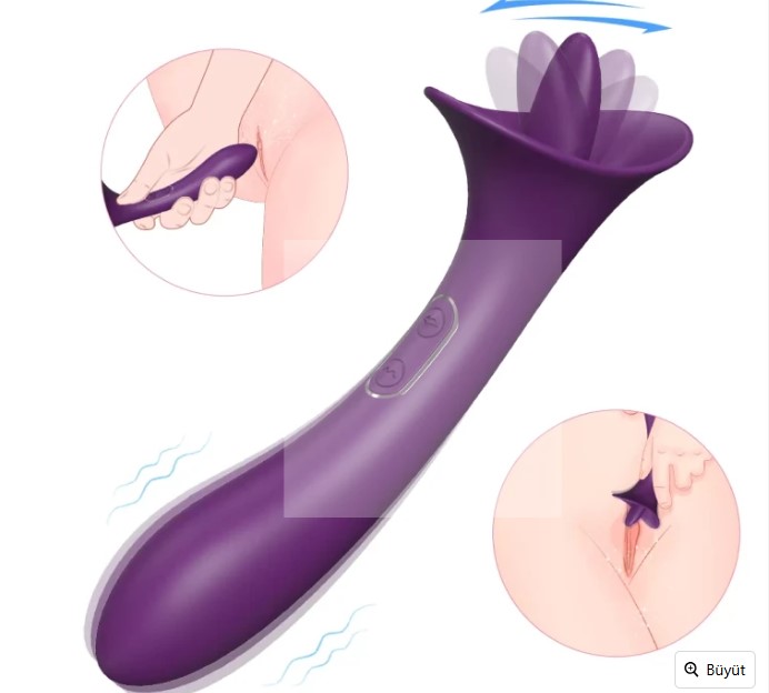 TARA UYARICI DİL VE VİBRATÖR G NOKTASI VE KLİTORİS UYARICI DİL VİBRATÖR 