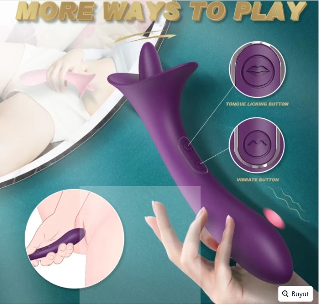 TARA UYARICI DİL VE VİBRATÖR G NOKTASI VE KLİTORİS UYARICI DİL VİBRATÖR 