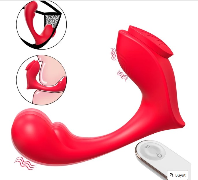 Love Rct Şarjlı Kablosuz Kumandalı Gizlice Giyilebilir Manyetik Klipsli G Nokta ve Klitoris Uyarıcı Vibratör