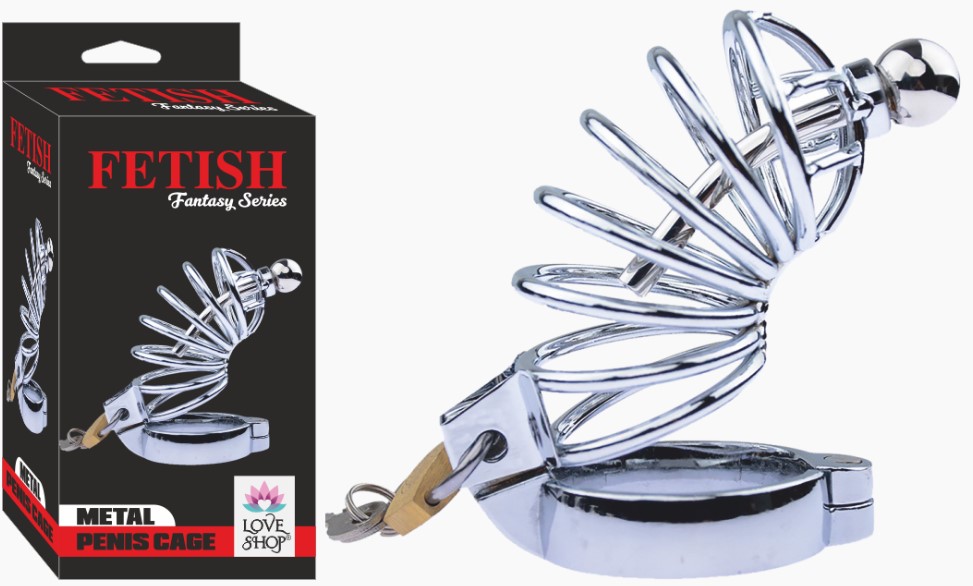METAL KİLİTLİ  PENİS KAFESİ 