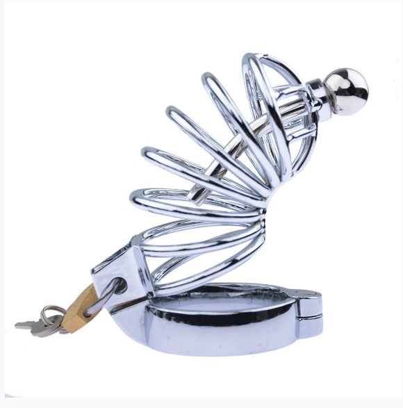 METAL KİLİTLİ  PENİS KAFESİ 