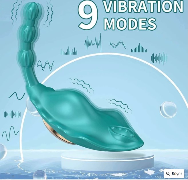  Telefon Kontrollü Manyetik Klipsli Külot İçi Giyilebilir Vibratör 3 Motorlu 